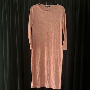 Banana Republic Long Sleeve Soft Pink Sweater Dress